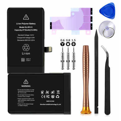Kit Batería para iPhone X con Herramientas y Adhesivo (TI) (OEM) (Premium Pro)