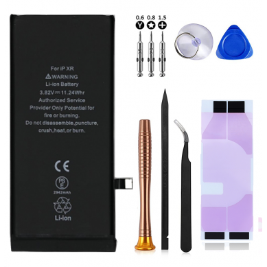 Kit Batería para iPhone XR con Herramientas y Adhesivo (TI) (OEM) (Premium Pro)