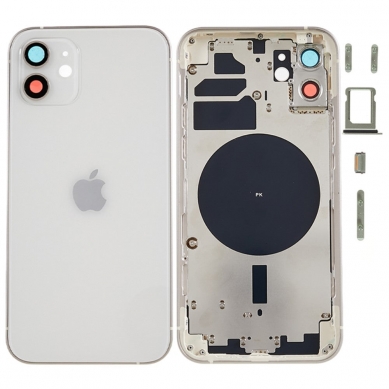 Carcasa Trasera Completa iPhone 12 (EU) (Blanco) (OEM)