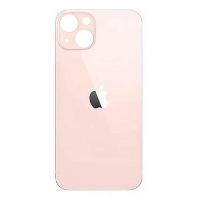 Tapa Trasera de Cristal iPhone 13 (Agujero Ampliado) (EU) (Rosa)