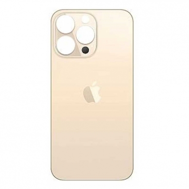 Tapa Trasera de Cristal iPhone 13 Pro (Agujero Ampliado) (EU) (Oro)