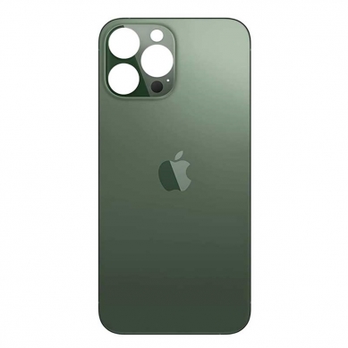 Tapa Trasera de Cristal iPhone 13 Pro (Agujero Ampliado) (EU) (Verde Alpino)