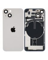 Tapa Trasera de Cristal iPhone 14 (Blanco) (Componentes Preinstalados) (OEM)