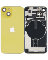 Tapa Trasera de Cristal iPhone 14 Plus (Amarillo) (Componentes Preinstalados) (OEM)