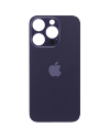 Tapa Trasera de Cristal iPhone 14 Pro (Agujero cámara ampliado) (Morado) (OEM)