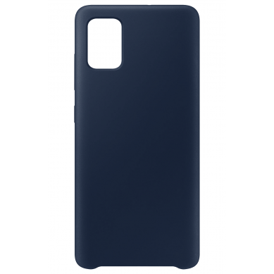 Funda de Silicona Extra Suave Samsung Galaxy A51 (Azul Marino)