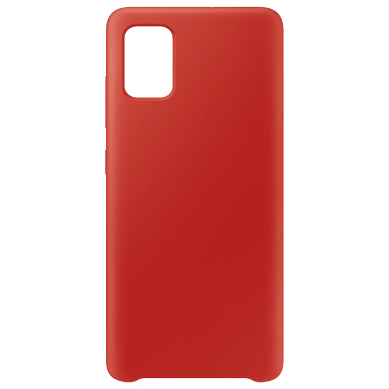 Funda de Silicona Extra Suave Samsung Galaxy A51 (Rojo)