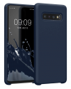 Funda de Silicona Extra Suave Samsung Galaxy S10 (Azul Marino)