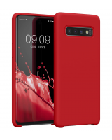 Funda de Silicona Extra Suave Samsung Galaxy S10 (Rojo)
