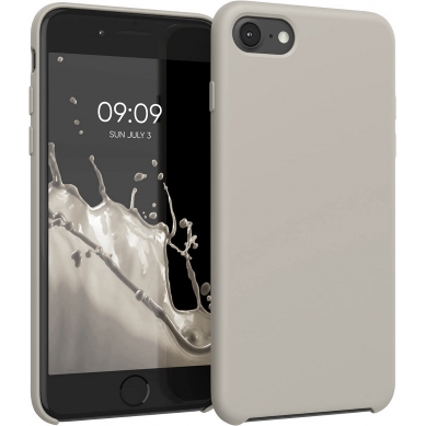 Funda de Silicona Ultra Suave iPhone iPhone 7 / 8 / SE 2020 / SE 2022 Blanco Piedra