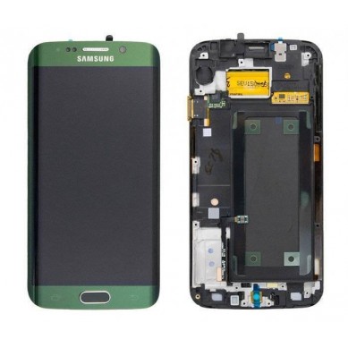 Pantalla completa Samsung Galaxy S6 Edge Original con marco Verde Service Pack