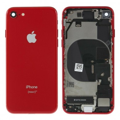 Carcasa Trasera completa con Flex iPhone 8 Rojo