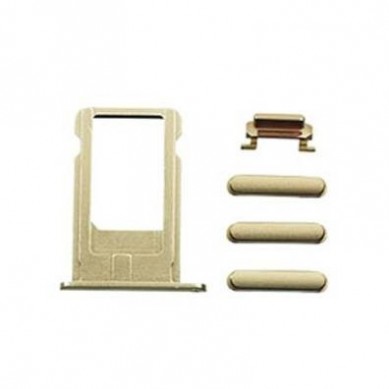 Botones y porta SIM iPhone 6 Plus Oro