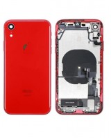 Carcasa Trasera completa con Flex y componentes iPhone XR Rojo
