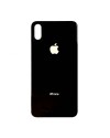 Tapa Trasera de Cristal iPhone Xs Negra - Agujero Ampliado