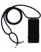 Funda iPhone 11 Pro Max Transparente con Cordón Negro