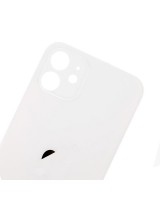 Tapa Trasera de Cristal iPhone 12 (Agujero Ampliado) (EU) (Blanco)