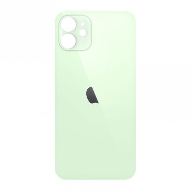 Tapa Trasera de Cristal iPhone 12 (Agujero Ampliado) (EU) (Verde)