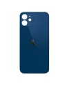 Tapa Trasera de Cristal iPhone 12 (Agujero Ampliado) (EU) (Azul) (OEM)