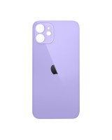 Tapa Trasera de Cristal iPhone 12 (Agujero Ampliado) (EU) (Morado)