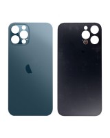 Tapa Trasera de Cristal iPhone 12 Pro (Agujero Ampliado) (EU) (Azul)