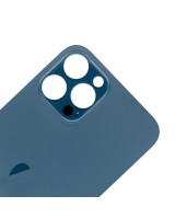 Tapa Trasera de Cristal iPhone 12 Pro (Agujero Ampliado) (EU) (Azul)