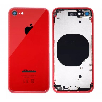 Carcasa Trasera completa con Flex y componentes iPhone 8 Rojo