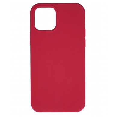 Funda de Silicona Ultra Suave iPhone 12 Pro Max Rojo Rosado