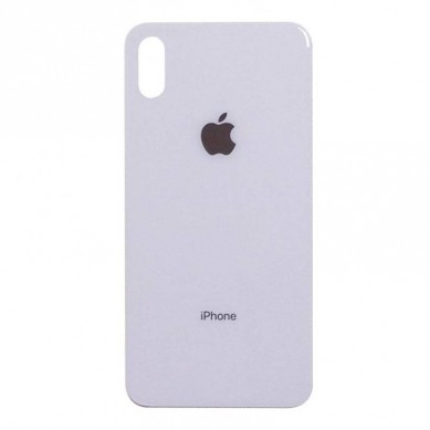 Tapa Trasera de Cristal iPhone Xs Blanca - Agujero Ampliado