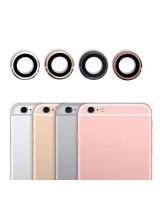 Marco de Cámara con Lente iPhone 6S Oro Rosa